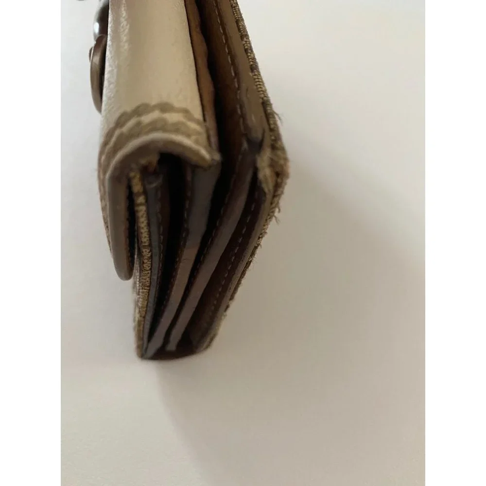 Christian Dior Trotter Print Long Wallet Authentic